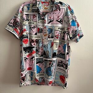 Oh Snap Print Men's Shirt - Multicolor